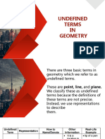 Undefined Terms in Geometry