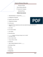 International Finance MCQ