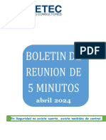 Charla de 5 Minutos Abril 24