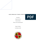 Análisis y Reflexión Sobre Colombia y El Modelo Neoliberal David Díaz 10C