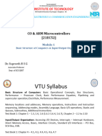 SJB Institute of Technology: CO & ARM Microcontrollers (21EC52)