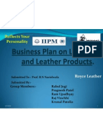 Business Plan On Leather and Leather Products