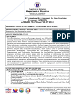 Activity Proposal Organizational and Professional Development For Non-Teaching Personnel (OPDNTP)