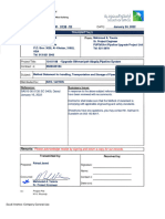 91 SA010 00 5508 SC 0005 01 Method Statement For Handling Transportation and Storage of Pipes r01