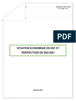 Situation Economique en 2021 Et Perspectives en 2022-2027