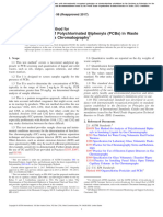 Determination of Polychlorinated Biphenyls (PCBS) in Waste Materials by Gas Chromatography