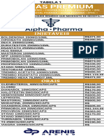 Tabela 1 - Produtos Premium 