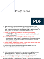 D. Dosage Forms RECORD Notes