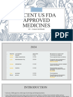 Recent Us Fda Approved Medicines