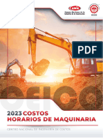 Catalogo de Costos Horario de Maquinaria 2023