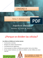 Unidad Ii: Asignatura: Biología