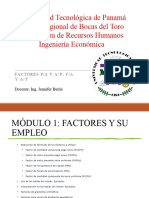 Módulo II Factores y Sus Usos