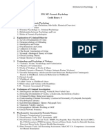 PSY 307 Forensic Psychology Latest Syllabus