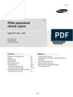 Pilot operated check valve, types SV、SL... L4X