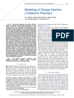 Atomistic Modeling of Charge Injection Into Dielectric Polymers