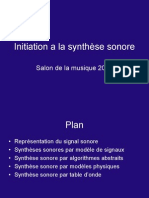 Initiation A La Synthese Sonore