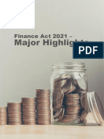 Finance Act 2021 Major Highlights