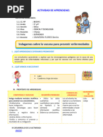 E1 A3 SESION CyT Indagamos Sobre La Vacuna para Prevenir Enfermedades