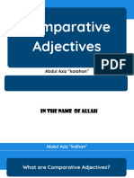 Comparative Adjectives PowerPoint Lesson