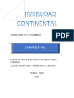 Examen Final Derecho de Personas