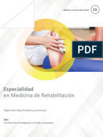 Especialidad en Medicina de Rehabilitacion