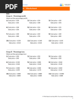 Third Space Learning Percentage Profit GCSE Worksheet