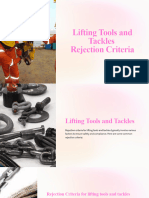 Lifting Tools and Tackles Rejection Criteria