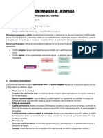 Tema 7 - FUNCIÓN FINANCIERA DE LA EMPRESA