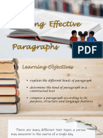 Composing Effective Paragraphs