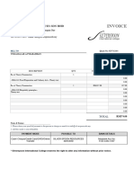 Saniah Invoice