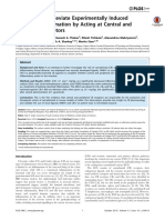 Cannabinoids Alleviate Experimentally Induced Intestinal Inflammation by Acting at Central and Peripheral Receptors