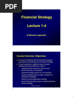 Lectures 1 To 4 Financial Strategy