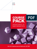 MA100 MT Course Pack 2020-21