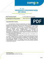 Içamento Mecânico E Movimentação de Carga: Tipo de Documento Localização Do Documento Considerações Gerais