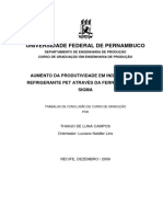 Thiago de Luna Campos - Aumento Da Produtividade em Industrias de Refrigerante Pet Atraves Da Ferramenta Seis Sigma