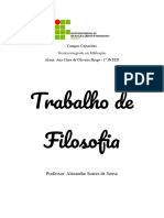 Trabalho de Filosofia