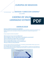 Modulo ESTRATEGIA - CADENA DE V y lIDERAZGO ESTRA