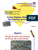 5 - Corpos Rigidos - Sistemas Equivalentes de Forcas