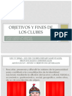 Objetivos y Fines de Los Clubes