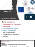 Lecture # 3 (Complex Numbers)