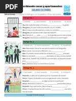 Describing Houses and Apartments Spanish Dialogues in PDF