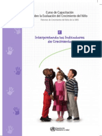 INTERPRETACION - Indicadores Cresimiento Infantel