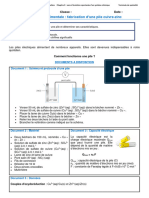 AE Fabrication D'une Pile Cuivre-Zinc