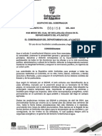 Decreto de La Gobernación Del Atlántico Sobre El Día Cívico