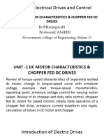 UNIT 1-Lecture 1 Introduction of Electrical Drives and Control