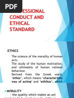 Professional Conduct and Ethical Standard