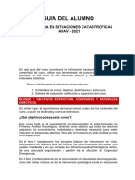 Guia Del Alumno Curso Psicologia en Situaciones Catastroficas