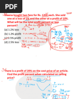 Math 1 Profit Loss