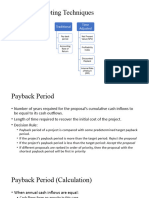 Capital Budgeting - Evaluation