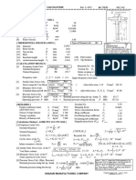 Fórmulas para Cálculo (T - W - Strength - Calc - ASME - TW2010)